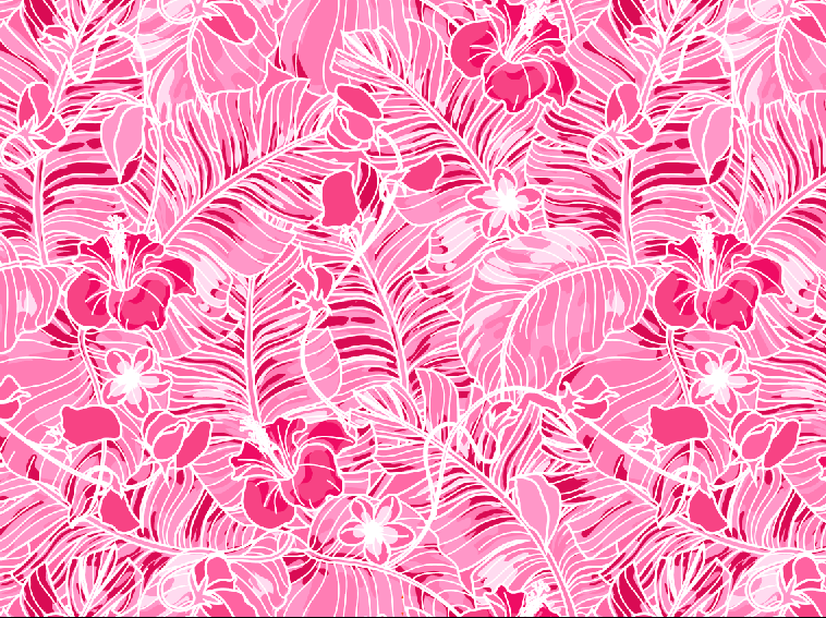Golf Cart Seat Cover Tropical Pink