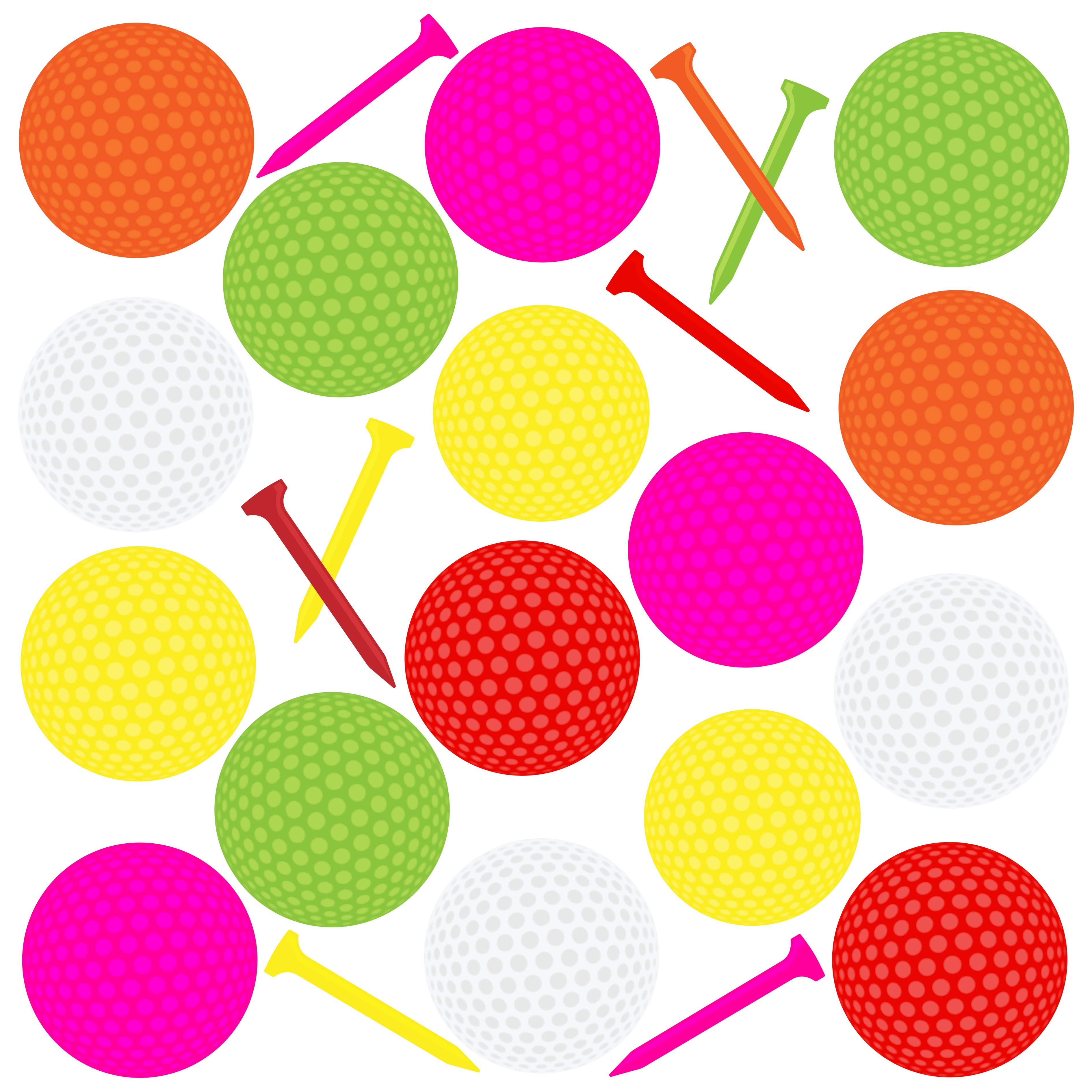 Golf Cart Seat Cover Golf Ball Brights