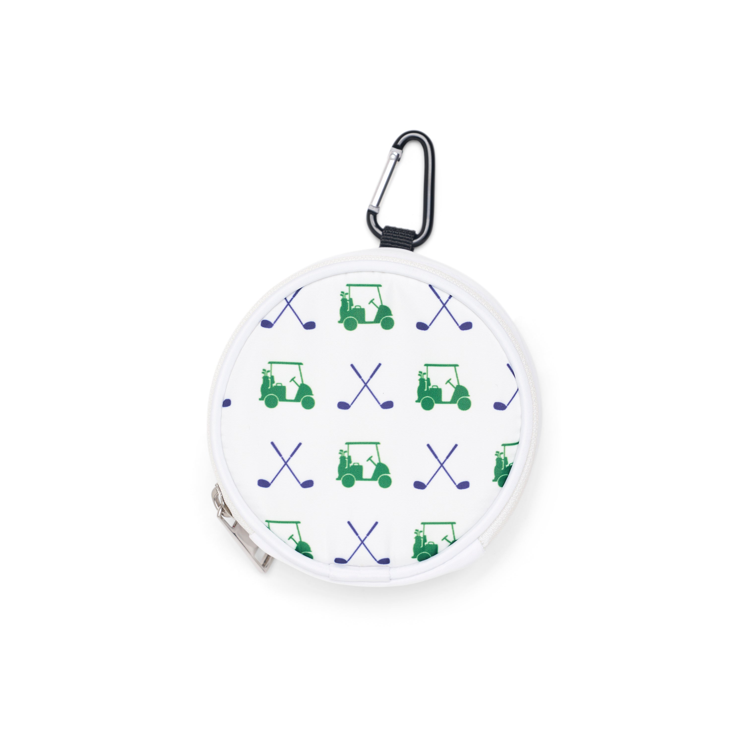 Bag Charm Round Golf Cart Club Navy Kelly Green