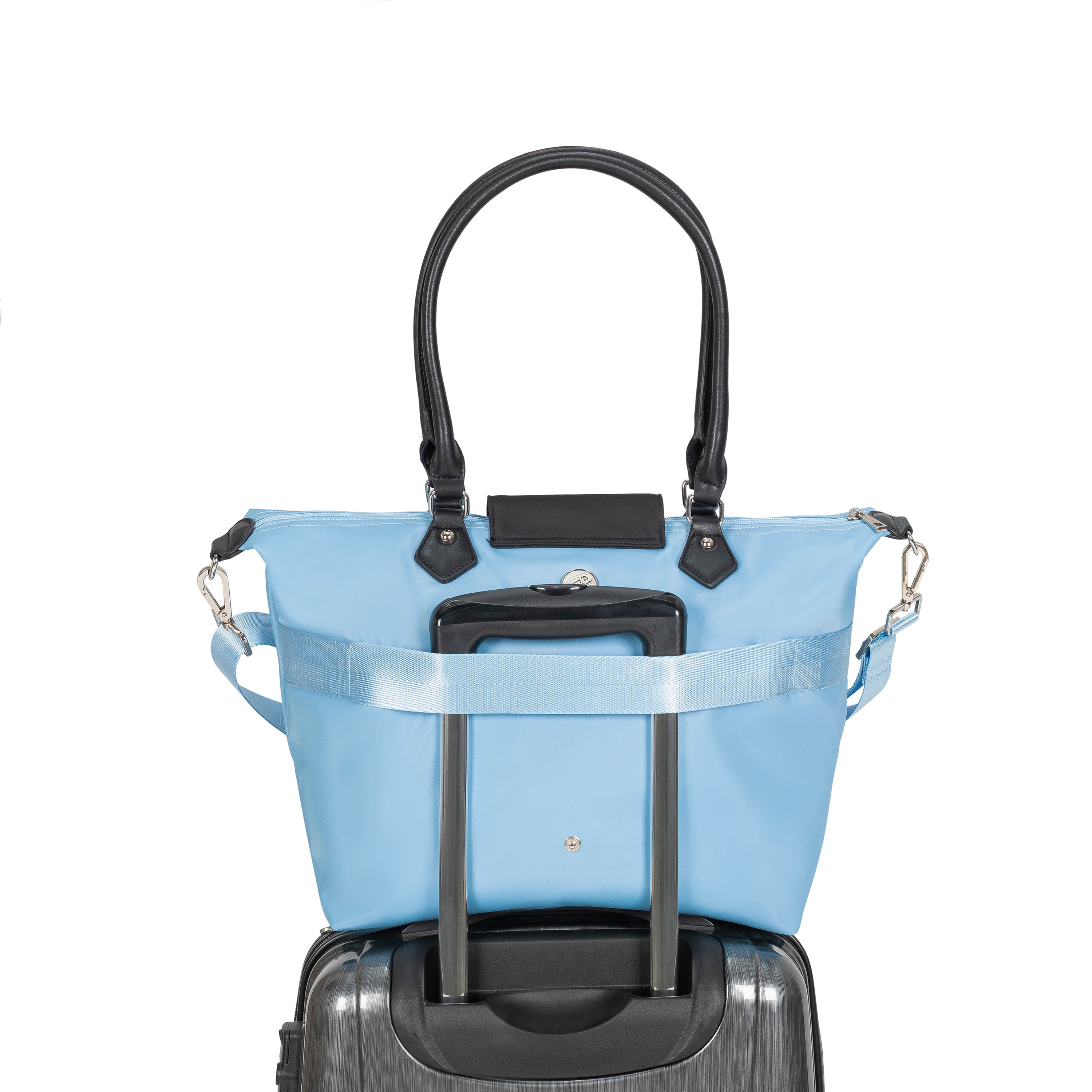 Packable Tote Bag Light Blue