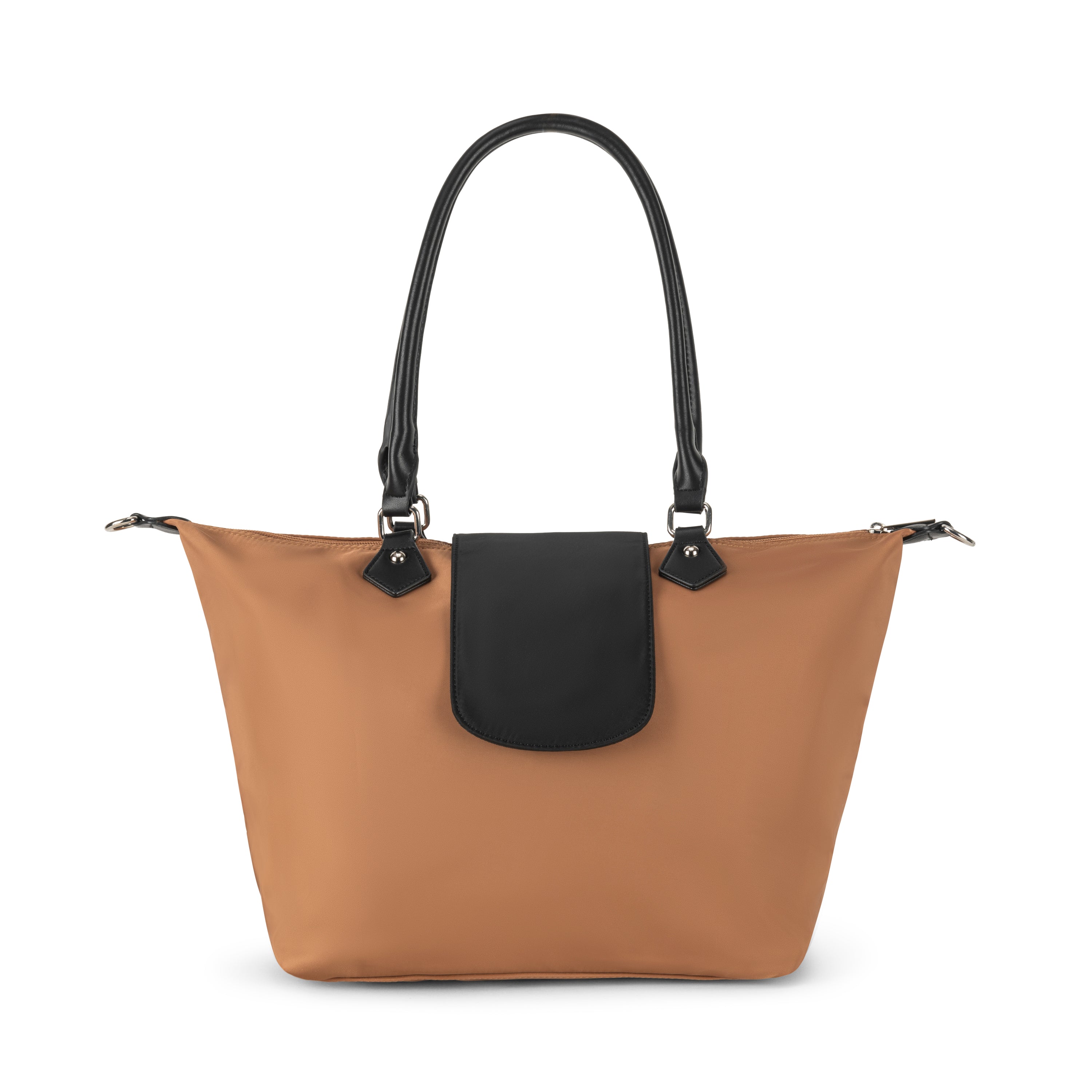 Packable Tote Bag Cafe Brown