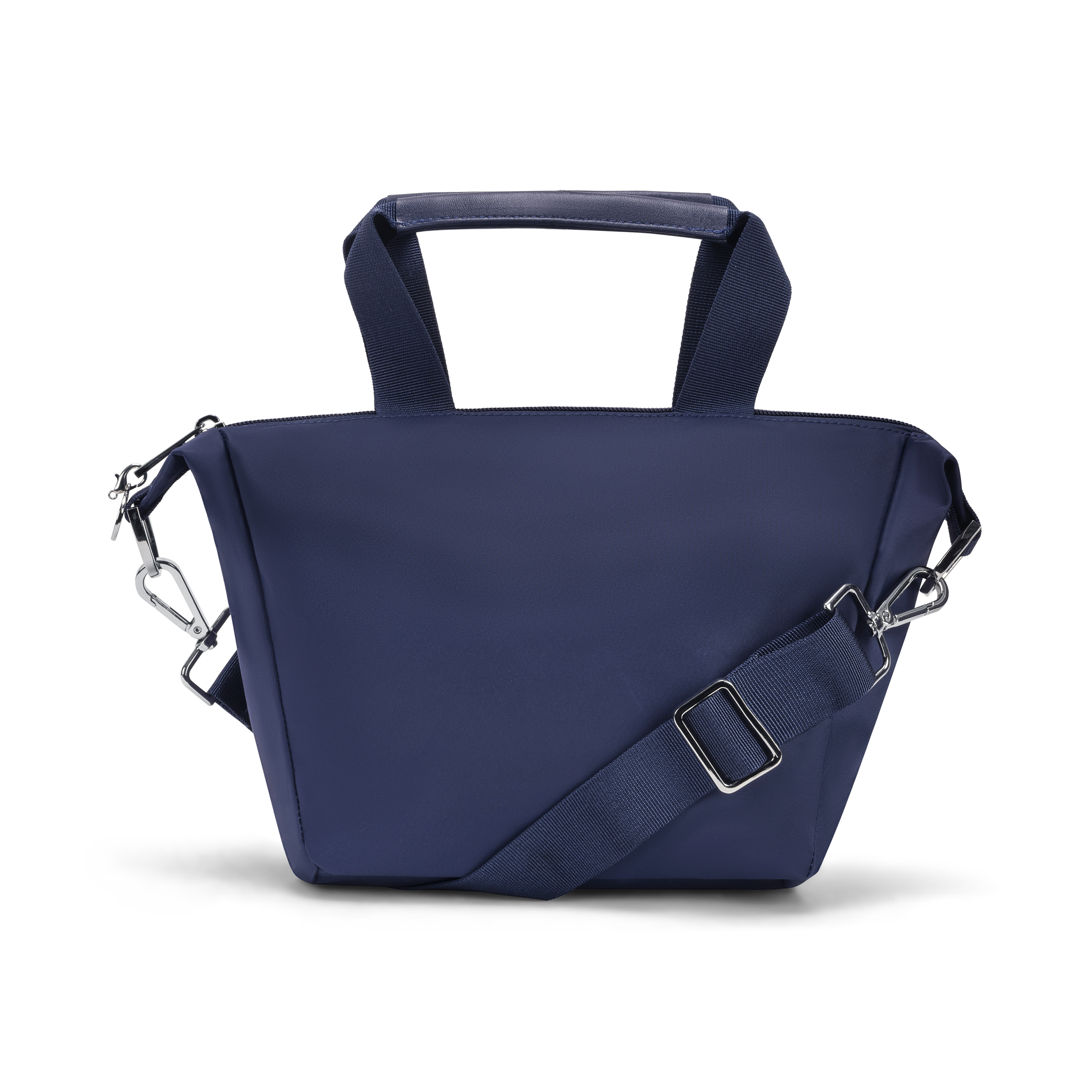 mini tote-navy blue front