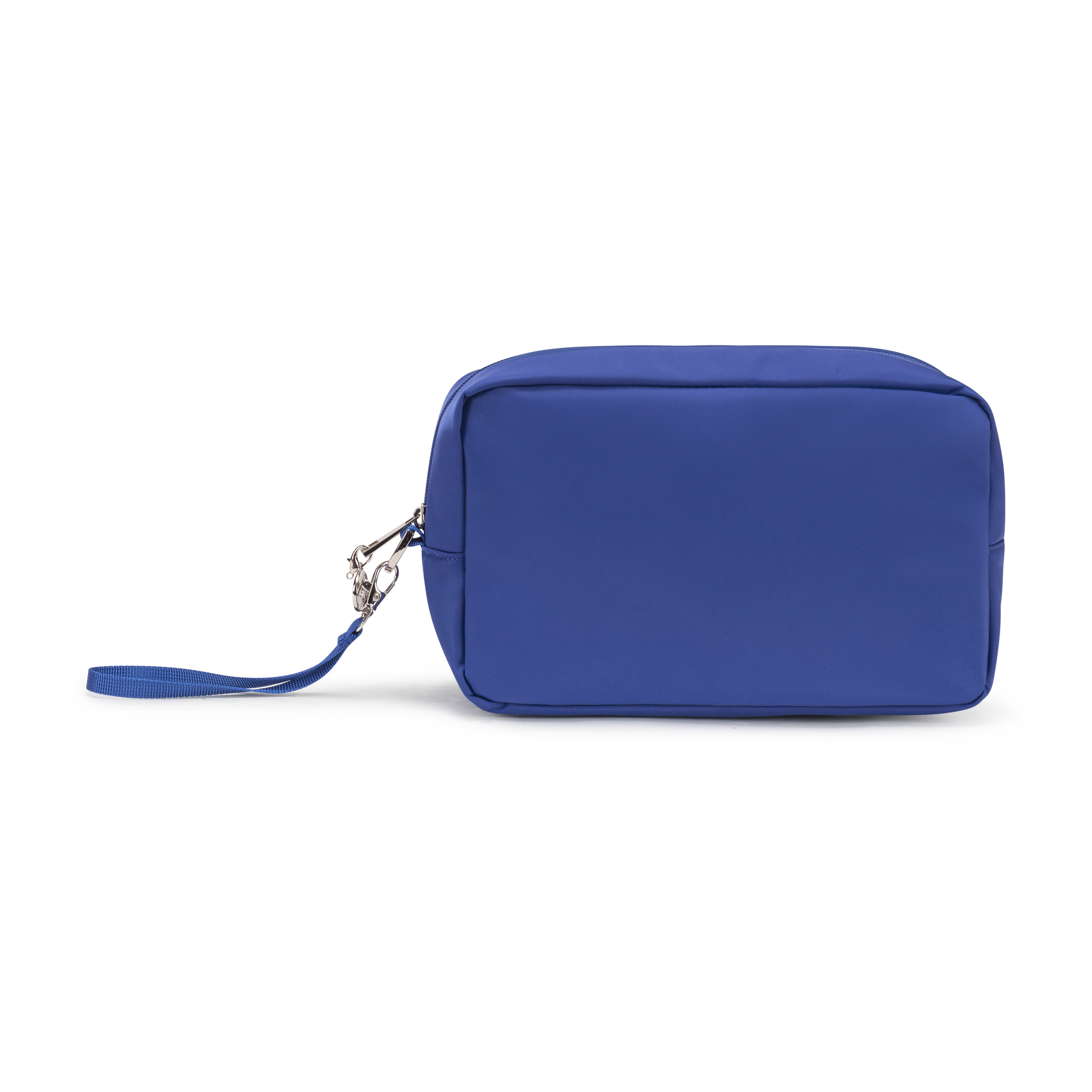 wristlet pouch royal blue front view