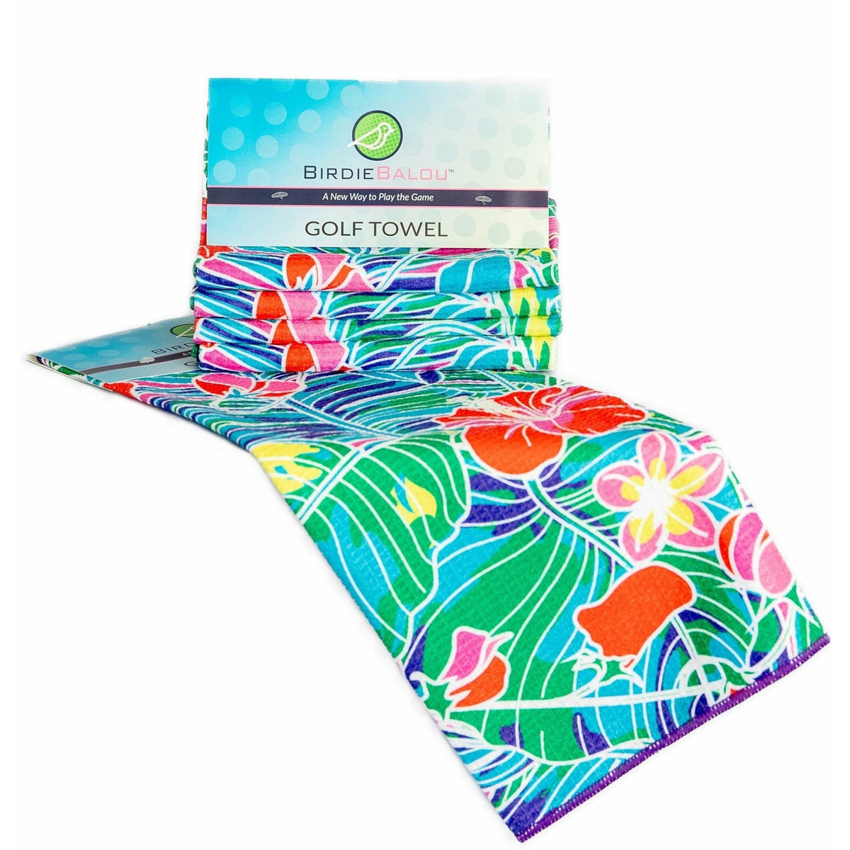 Golf Towel Tropical Royal Blue - Birdie Balou
