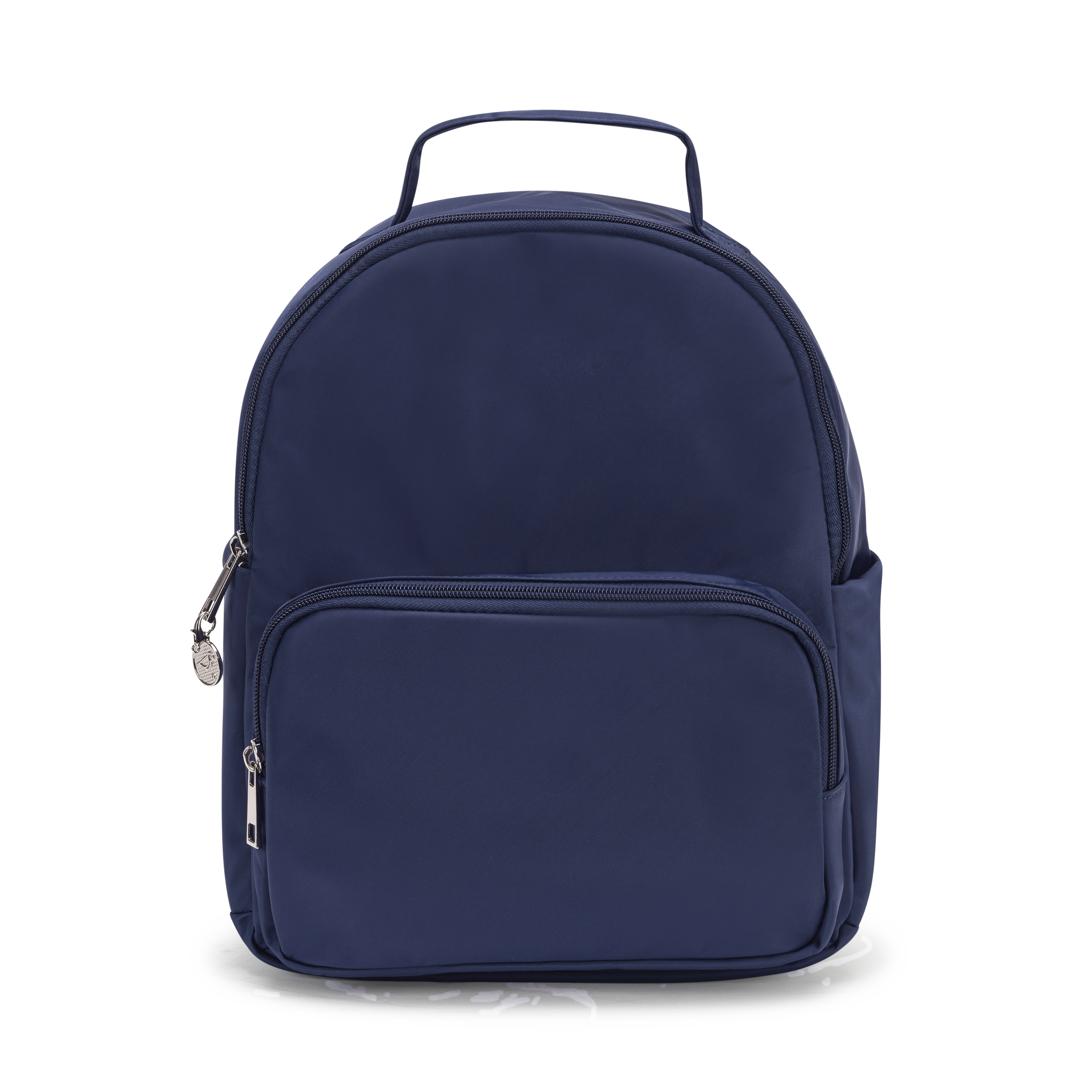 Navy Blue backpack with pocket front 