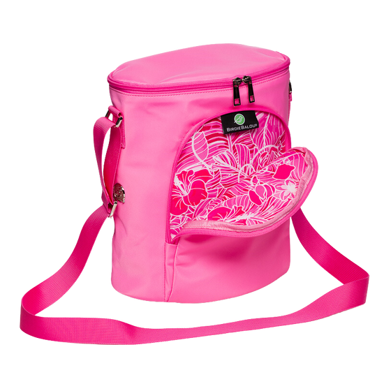 Cooler Tote Insulated Pink Tropical Pink Print