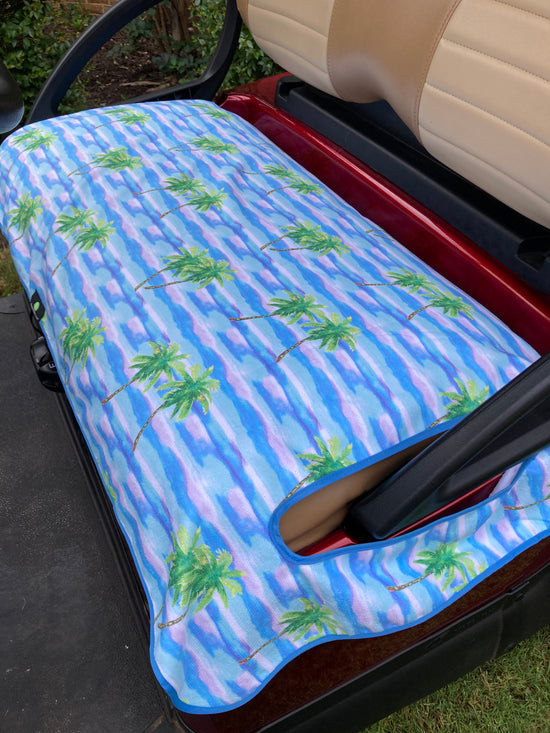 Golf Cart Seat Cover Palm Tree Sky