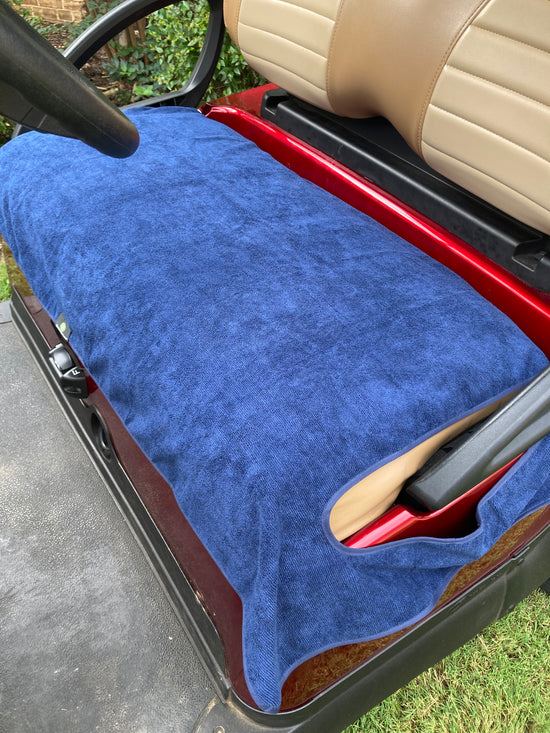 Golf Cart Seat Cover  Solid Navy Blue