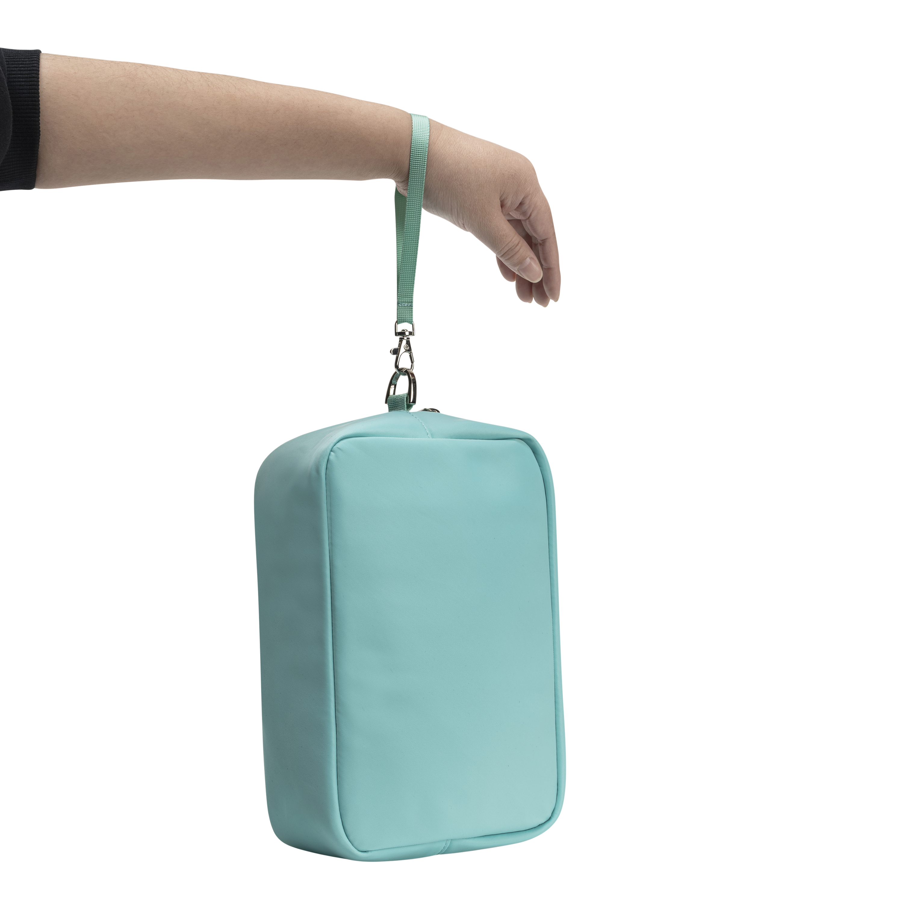 Mint  wristlet pouch with a strap 