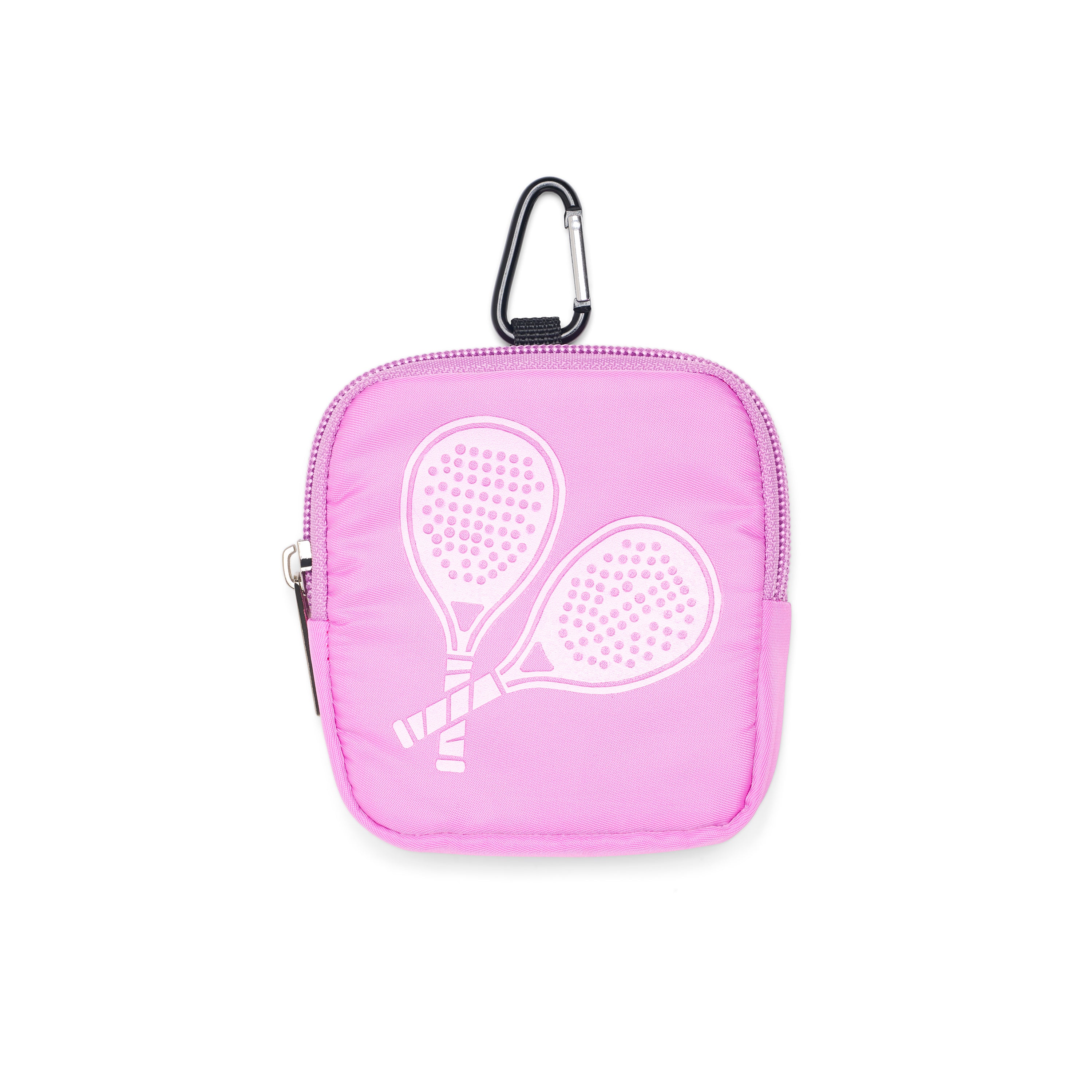 Bag Charm Square Pink Tennis Racquet