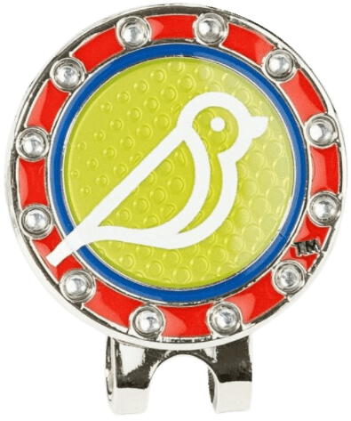 Golf Ball Marker Hat Clip Birdie Balou Icon Red - Birdie Balou