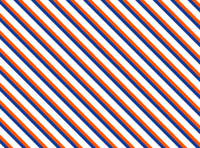 Golf Cart and Car Seat Cover Stripe Royal Orange - Birdie Balou