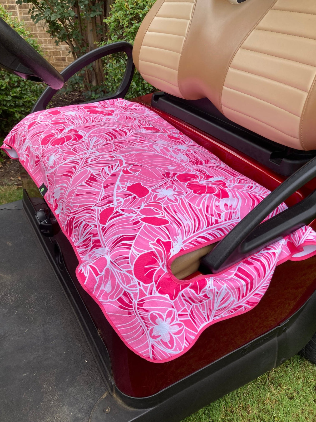 Golf Cart and Car Seat Cover Tropical Pink - Birdie Balou