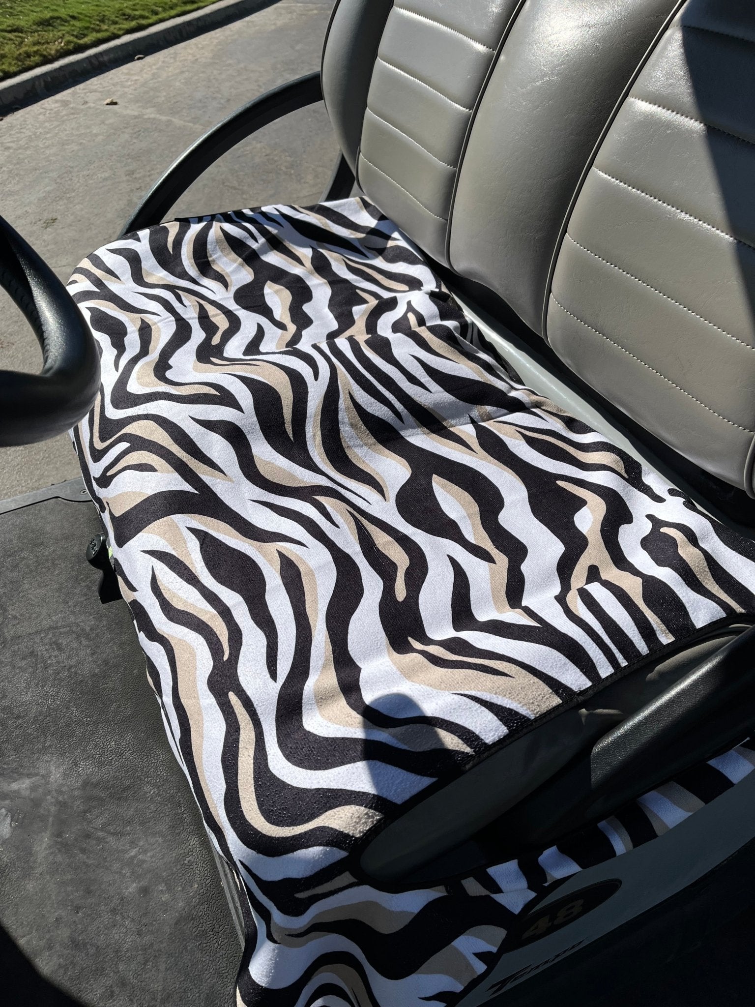 Golf Cart and Car Seat Cover Zebra - Birdie Balou