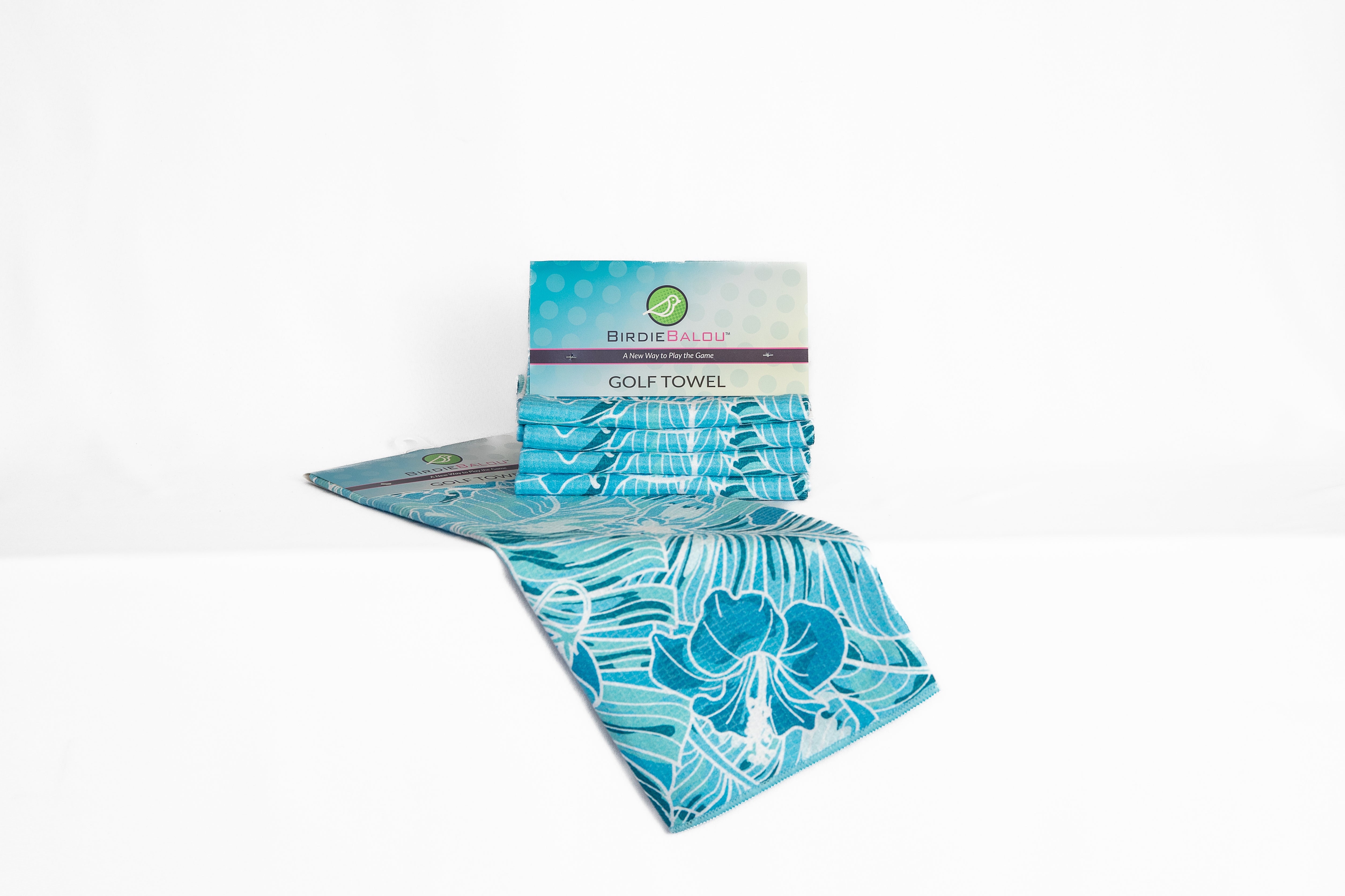 birdie Balou golf towel aqua 
