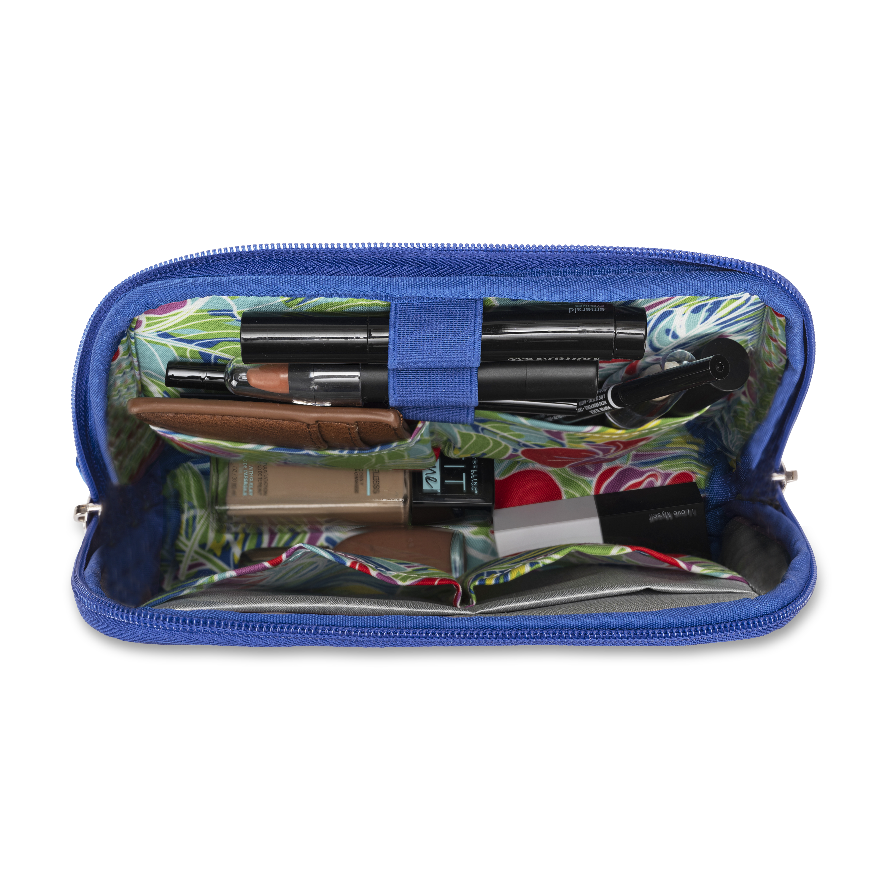  makeup pouch royal blue interior 