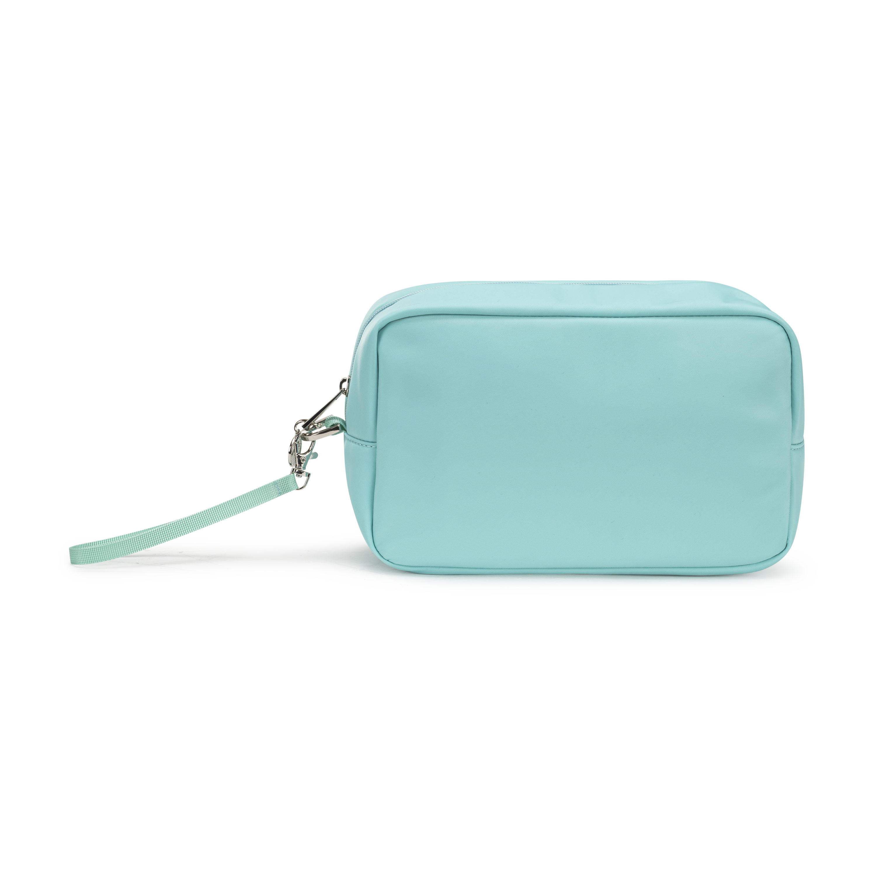 wristlet pouch mint with strap front view 