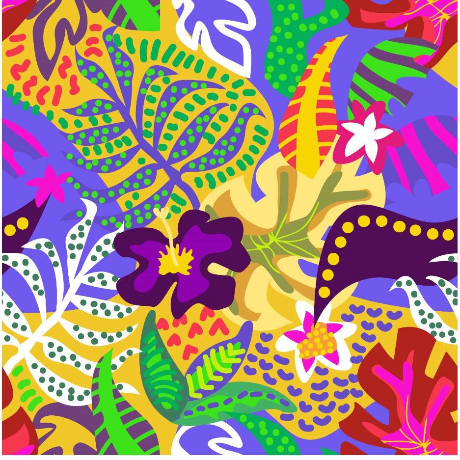 Golf Towel Vivid Tropical Purple - Birdie Balou