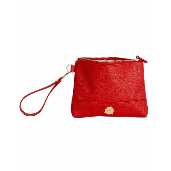 Wristlet Bag Red Geometric