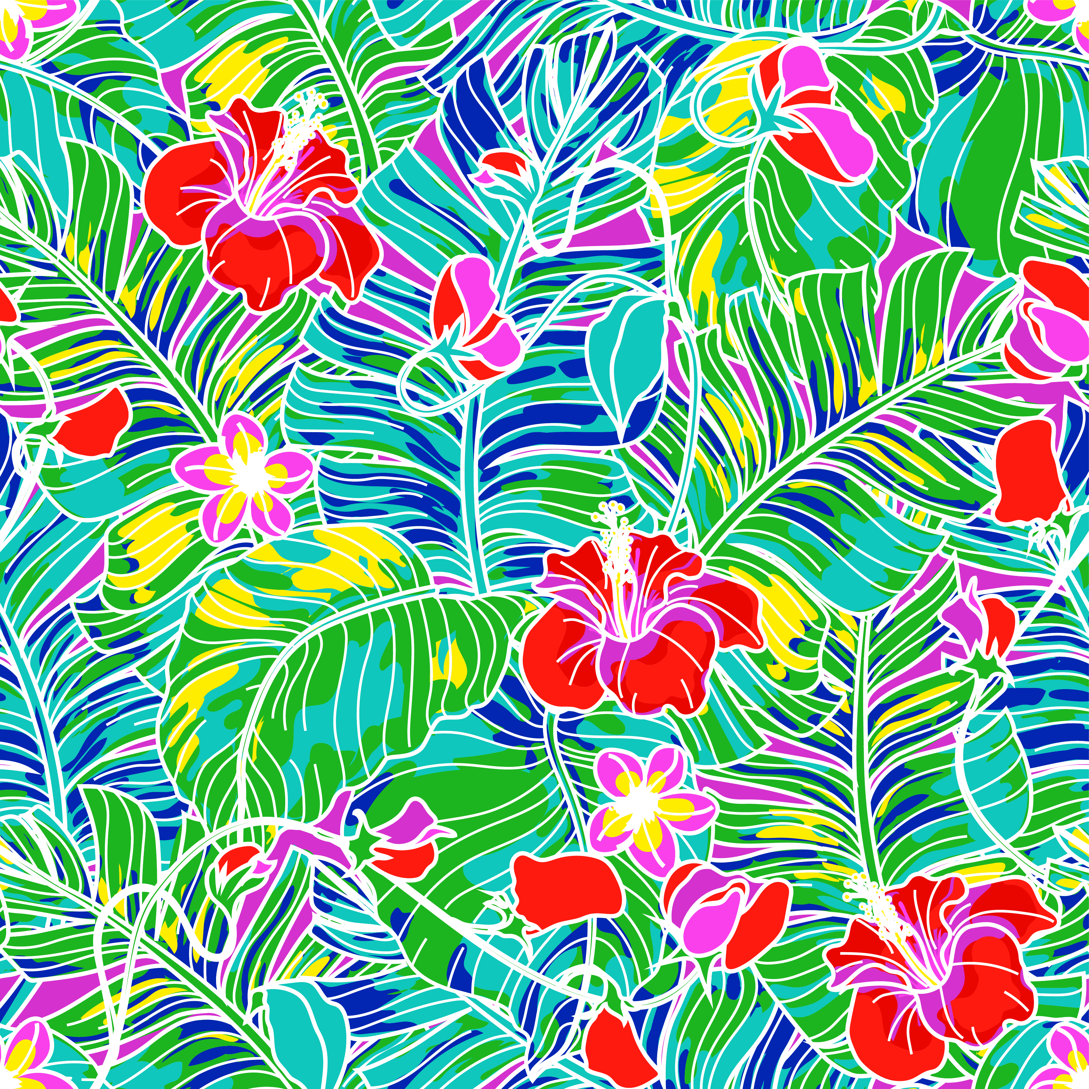 Golf Cart Seat Cover Tropical Royal Blue
